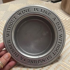 VTG Wine bottle coaster Wilton Armetale